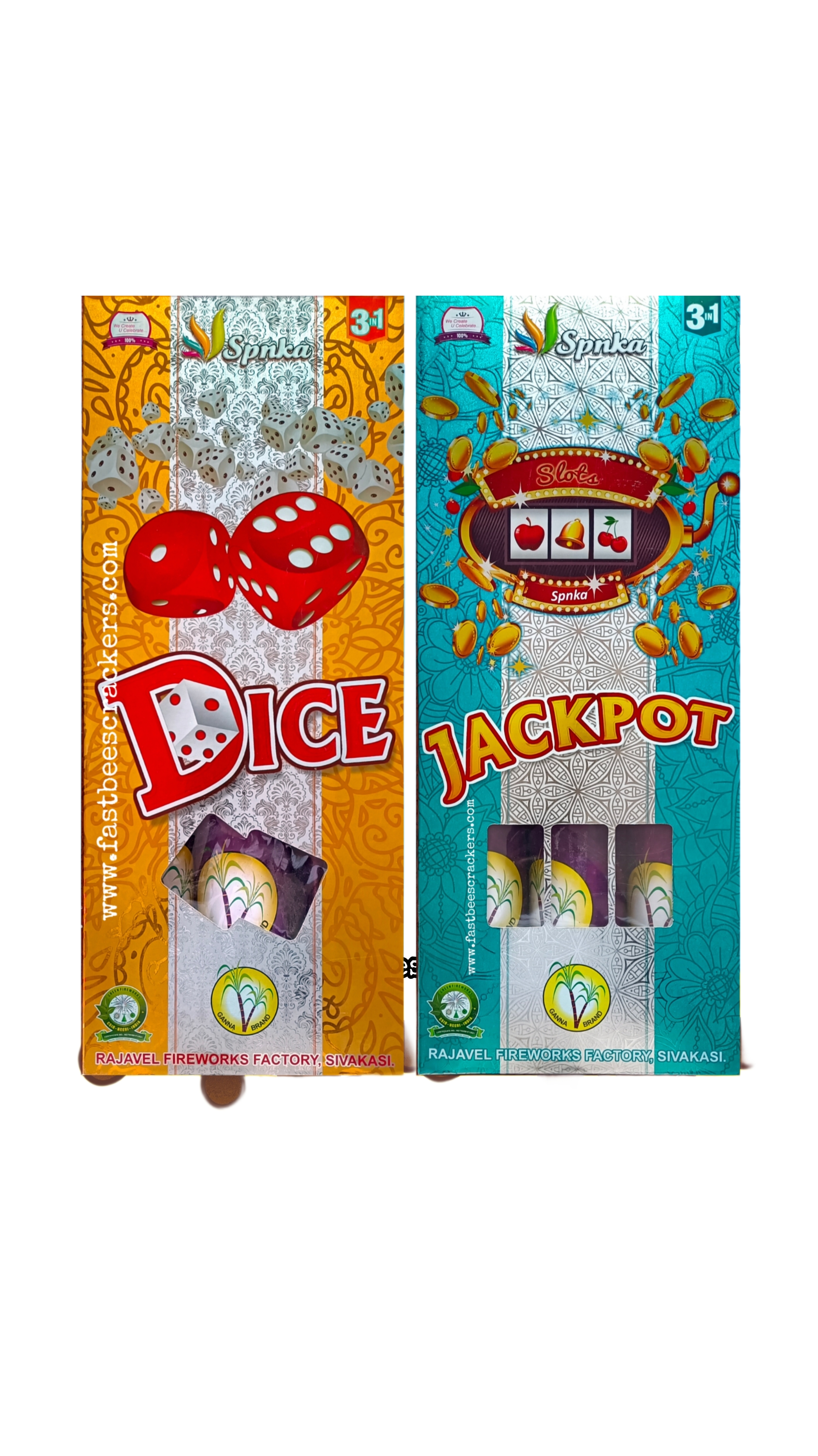 3 ½" Gambling series 3pcs (DICE)
